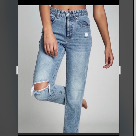 Cotton On Ripped Mom Jeans size USA 6 - Picture 2 of 7